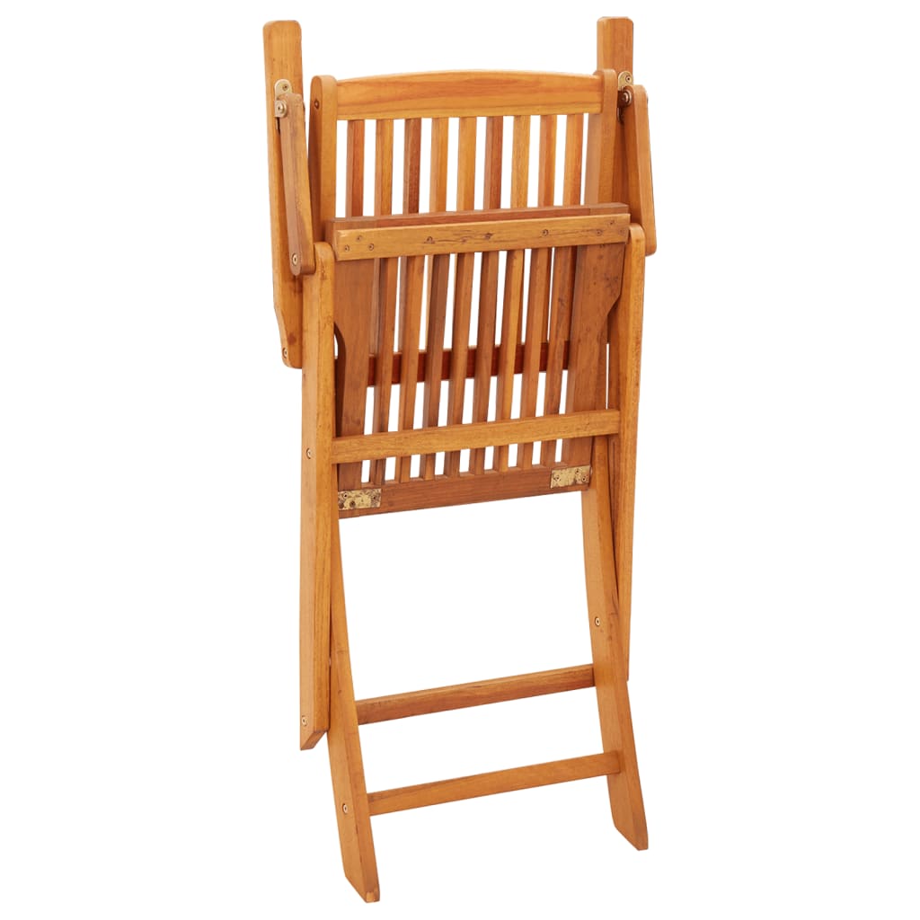 Sedie da Giardino Pieghevoli 4pz in Legno Massello di Eucalipto cod mxl 19581