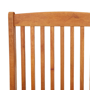 Sedie da Giardino Pieghevoli 2pz in Legno Massello di Eucalipto 312451