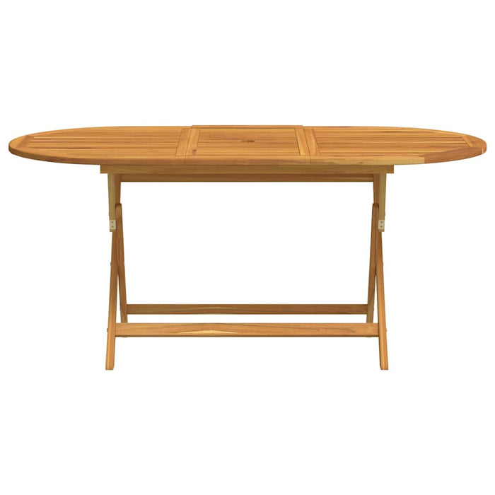 Tavolo da Giardino Pieghevole 160x85x75cm Massello di Eucalipto 312454