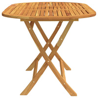 Tavolo da Giardino Pieghevole 160x85x75cm Massello di Eucalipto 312454