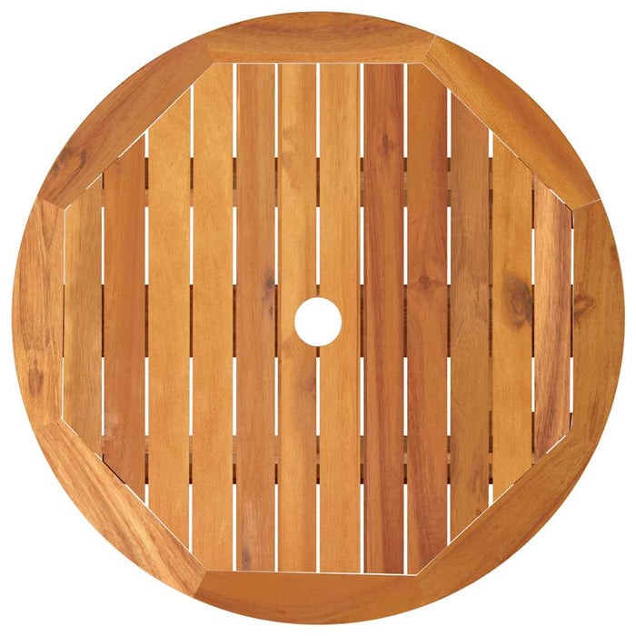 Tavolo da Giardino Pieghevole Ã˜60x75cm Massello di Eucalipto