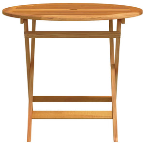 Tavolo da Giardino Pieghevole Ø90x75cm Massello di Eucalipto 312456