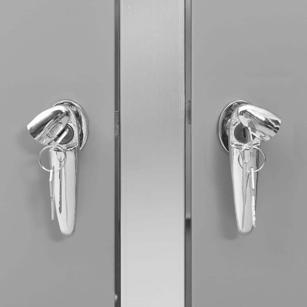 Copribidone per Spazzatura Triplo 207x77,5x112,5cm Acciaio Inox 149560