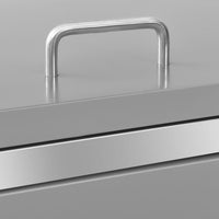 Copribidone per Spazzatura Triplo 207x77,5x115 cm in Acciaio Inox cod mxl 53019