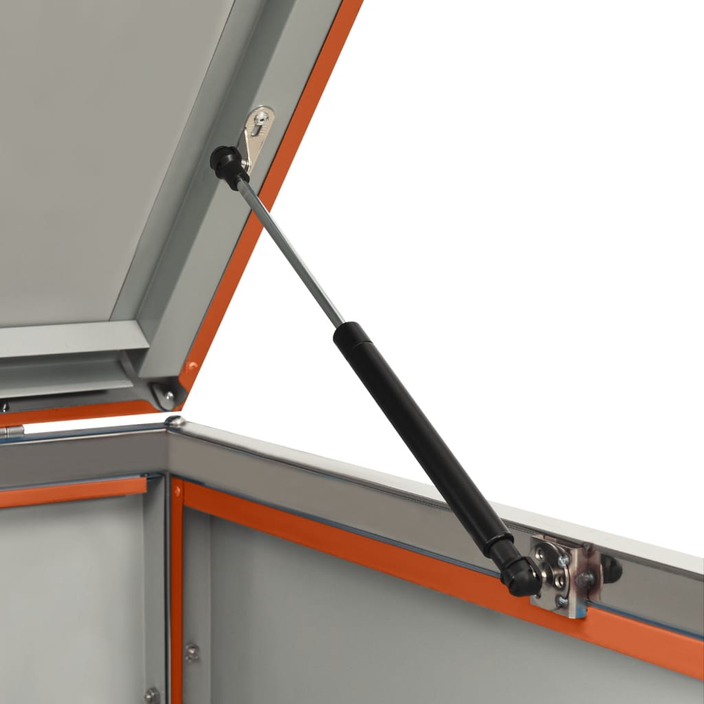 Copri Bidoni Pattumiera Doppia 138x77,5x112,5 cm Acciaio Inox 149563