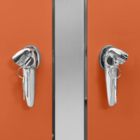 Copri Bidoni Pattume Quadruplo 276,5x77,5x112,5 cm Acciaio Inox 149565