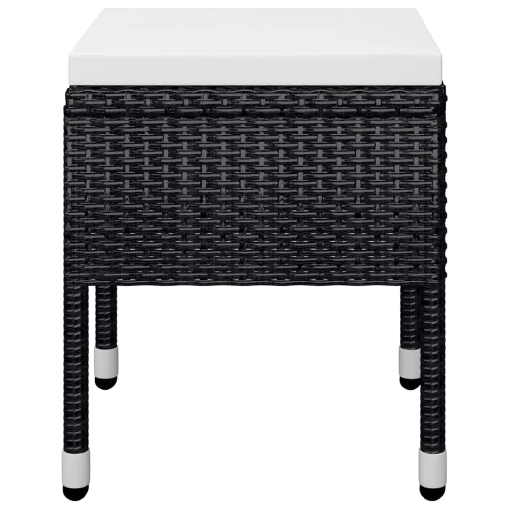 Set Mobili da Pranzo per Giardino 5 pz Nero 3068747