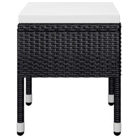 Set Mobili da Pranzo per Giardino 5 pz Nero 3068747