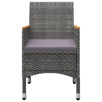 Set Mobili da Pranzo per Giardino 5 pz Grigio cod mxl 69231