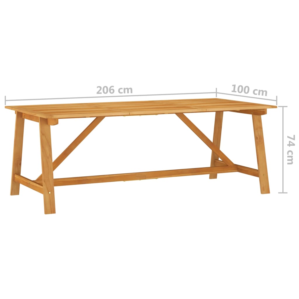 Set Mobili da Pranzo per Giardino 7 pz Nero 3068833