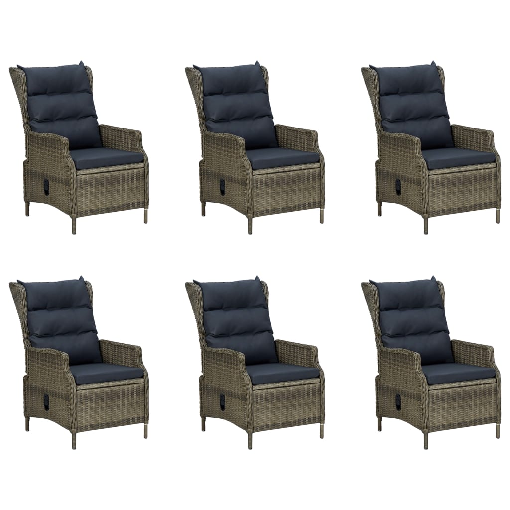 Set Mobili da Pranzo per Giardino 7 pz Marrone 3068843