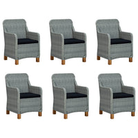 Set Mobili da Pranzo per Giardino 7 pz Grigio Chiaro 3068849