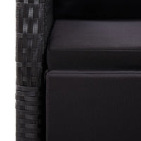 Set Mobili da Pranzo per Giardino 5 pz Nero cod mxl 48726