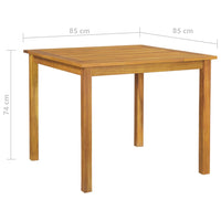 Set Mobili da Pranzo per Giardino 5 pz Grigio 3067737