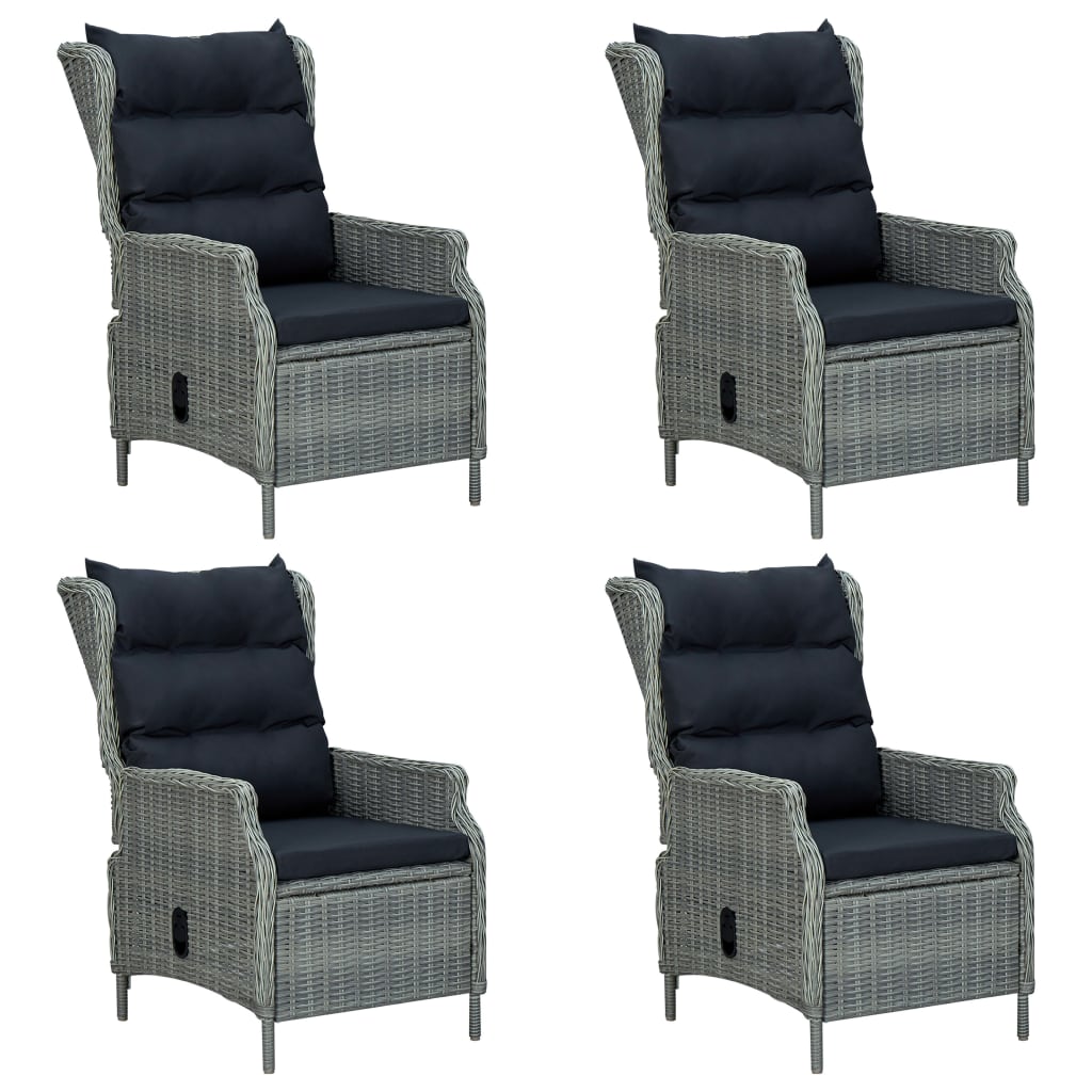 Set Mobili da Pranzo per Giardino 5 pz Grigio Chiaro cod mxl 41190