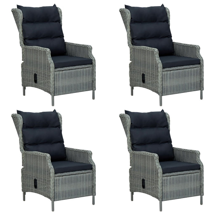 Set Mobili da Pranzo per Giardino 5 pz Grigio Chiaro cod mxl 41190