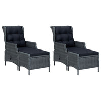 Set Mobili da Pranzo per Giardino 5 pz Grigio Scuro cod mxl 42235