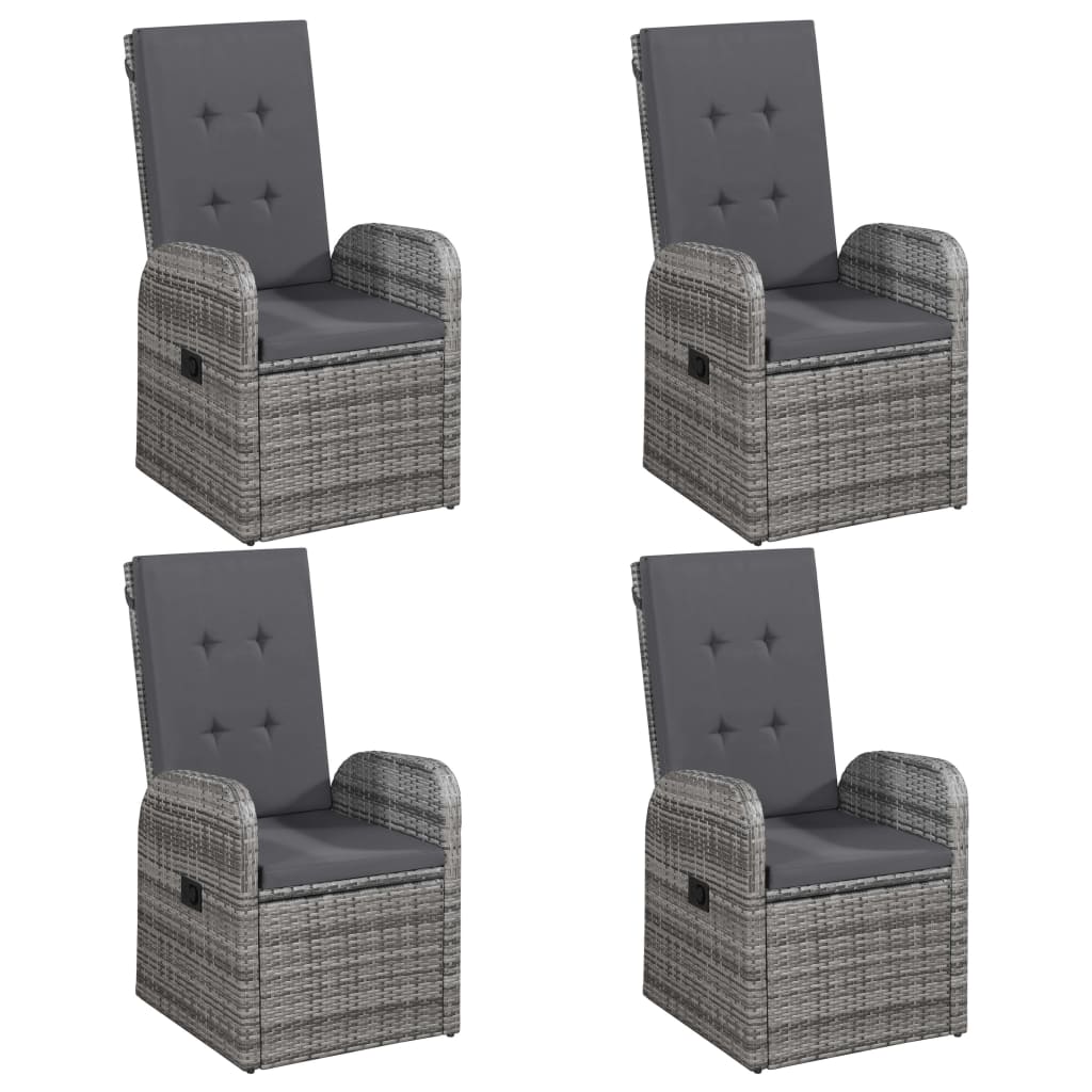 Set Mobili da Pranzo per Giardino 5 pz Grigio 3067810