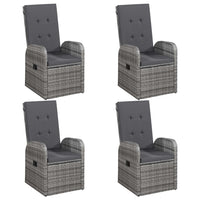 Set Mobili da Pranzo per Giardino 5 pz Grigio 3067810