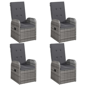 Set Mobili da Pranzo per Giardino 5 pz Grigio 3067810