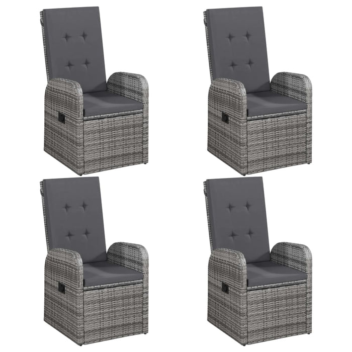 Set Mobili da Pranzo per Giardino 5 pz Grigio 3067810