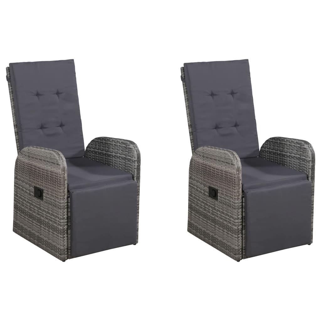 Set Mobili da Pranzo per Giardino 5 pz Grigio 3067814