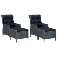 Set Mobili da Pranzo per Giardino 7 pz Grigio Scuro cod mxl 42225