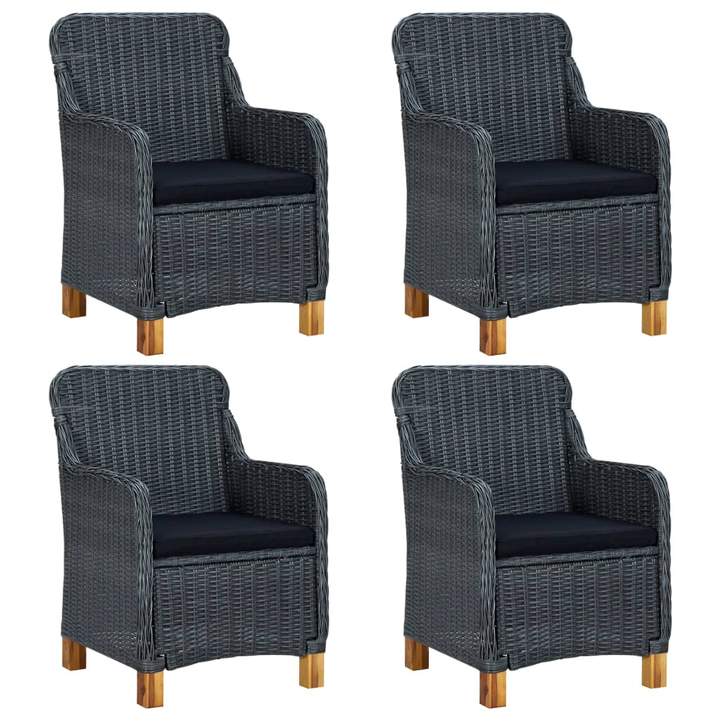 Set Mobili da Pranzo per Giardino 5 pz Grigio Scuro 3067847