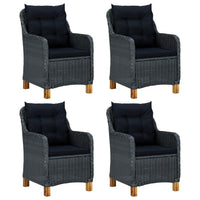 Set Mobili da Pranzo per Giardino 5 pz Grigio Scuro 3067848