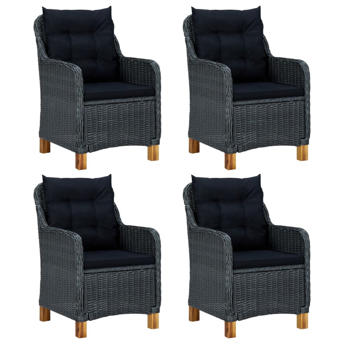 Set Mobili da Pranzo per Giardino 5 pz Grigio Scuro 3067848