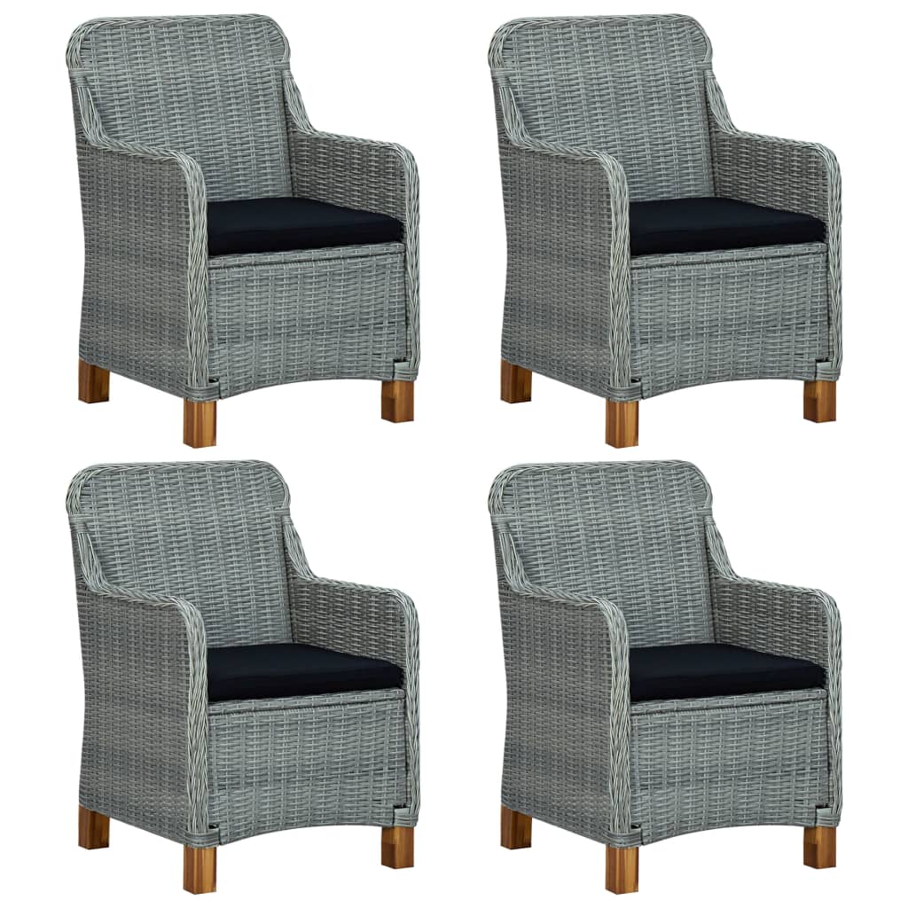 Set Mobili da Pranzo per Giardino 5 pz Grigio Chiaro 3067849