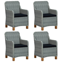 Set Mobili da Pranzo per Giardino 5 pz Grigio Chiaro 3067849