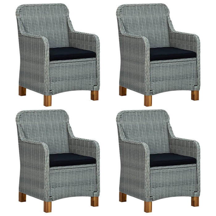 Set Mobili da Pranzo per Giardino 5 pz Grigio Chiaro 3067849