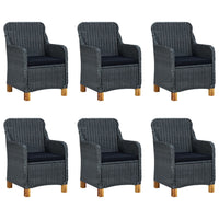 Set Mobili da Pranzo per Giardino 7 pz Grigio Scuro 3067851