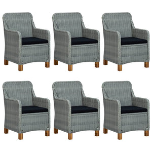 Set Mobili da Pranzo per Giardino 7 pz Grigio Chiaro 3067853