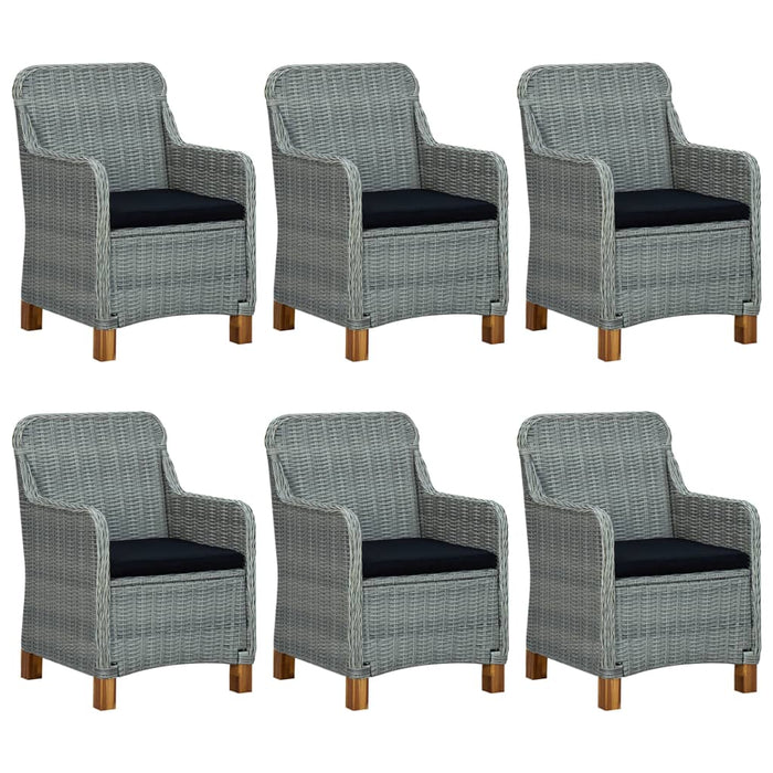 Set Mobili da Pranzo per Giardino 7 pz Grigio Chiaro 3067853