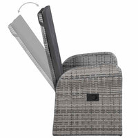 Set da Pranzo da Giardino 9 pz Grigio 3067904