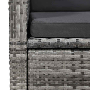 Set da Pranzo da Giardino 9 pz Grigio 3067904