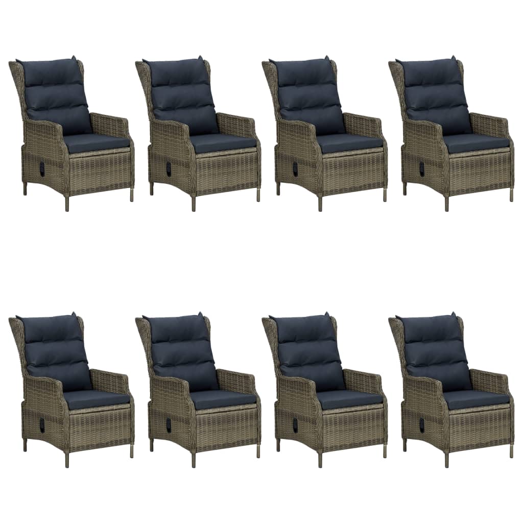 Set da Pranzo da Giardino 9 pz Marrone cod mxl 40857