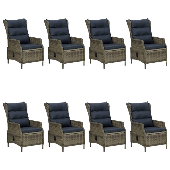 Set da Pranzo da Giardino 9 pz Marrone cod mxl 40857