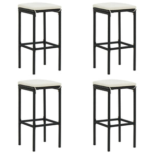 Set da Bar da Giardino 5 pz con Cuscini Grigio 3067963