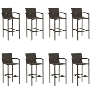 Set Bar da Giardino 9 pz Marrone 3068019