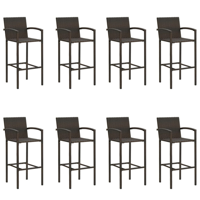 Set Bar da Giardino 9 pz Marrone 3068019