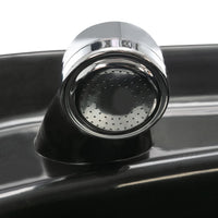 Poltrona e Lavatesta per Parrucchiere in Similpelle Nera 110320