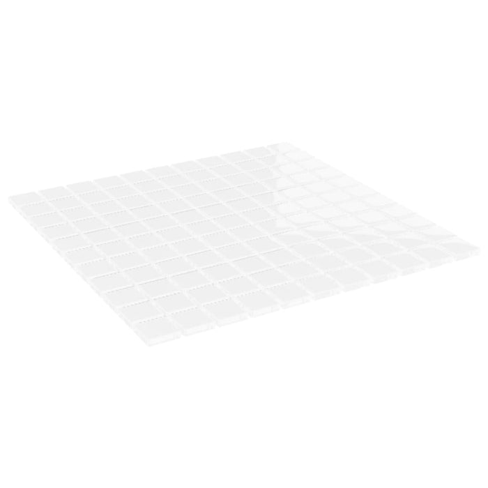 Piastrelle Mosaico 11 pz Bianco 30x30 cm in Vetro 327311