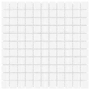 Piastrelle Mosaico 11 pz Bianco 30x30 cm in Vetro 327311