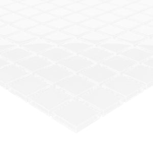 Piastrelle Mosaico 11 pz Bianco 30x30 cm in Vetro 327311
