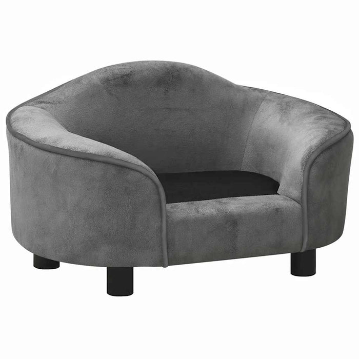 Divano per Cani Grigio 67x47x36 cm in Peluche 171084