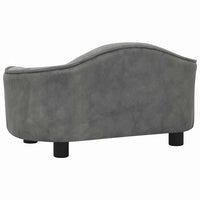 Divano per Cani Grigio 67x47x36 cm in Peluche 171084