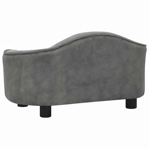Divano per Cani Grigio 67x47x36 cm in Peluche 171084